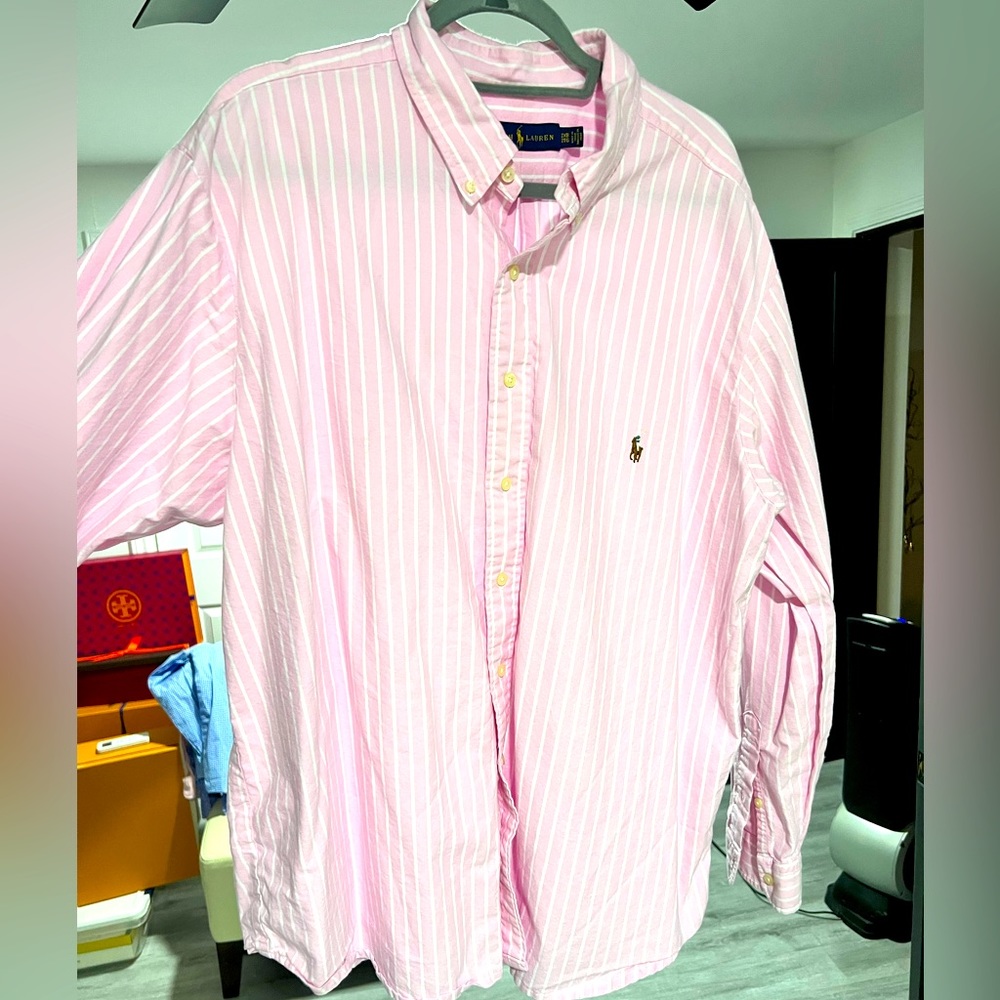 🔴 EUC Ralph Lauren long sleeve Oxford shirt